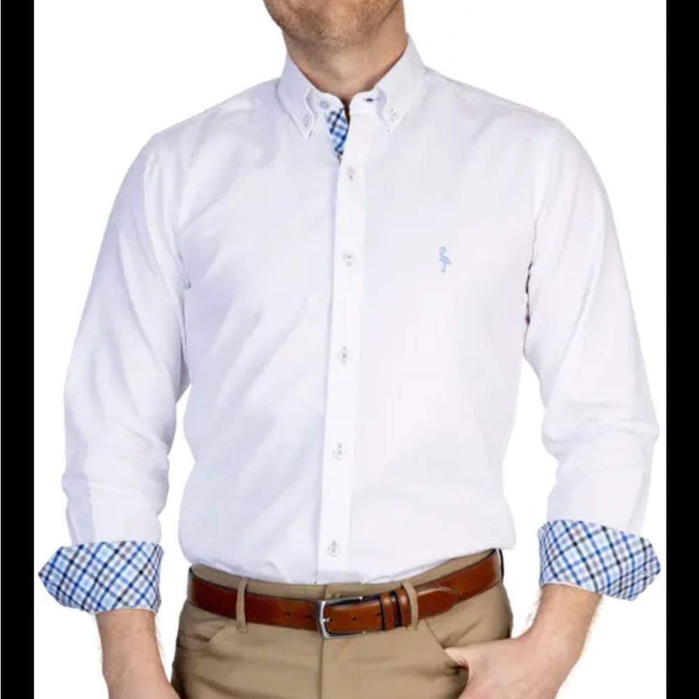 TAILORBYRD nwt white
Solid Button Down Collar Shirt